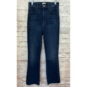 Mother Jeans The Hustler Ankle Fray Home Movies Wash Denim Raw Hem Size 25